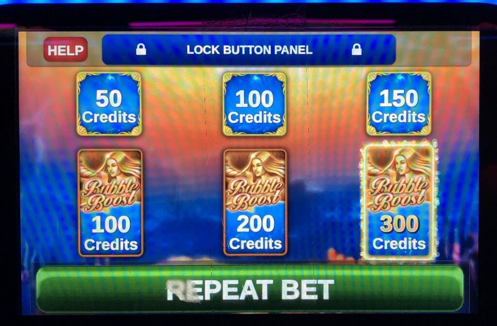 Ocean Magic bet panel