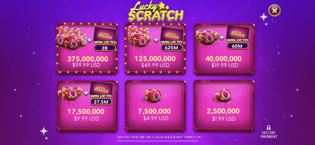 Pop Slots chip store