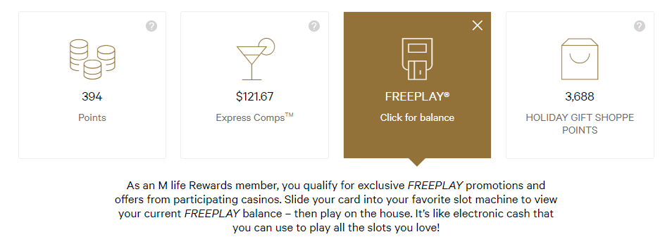 mLife locals casinos offers