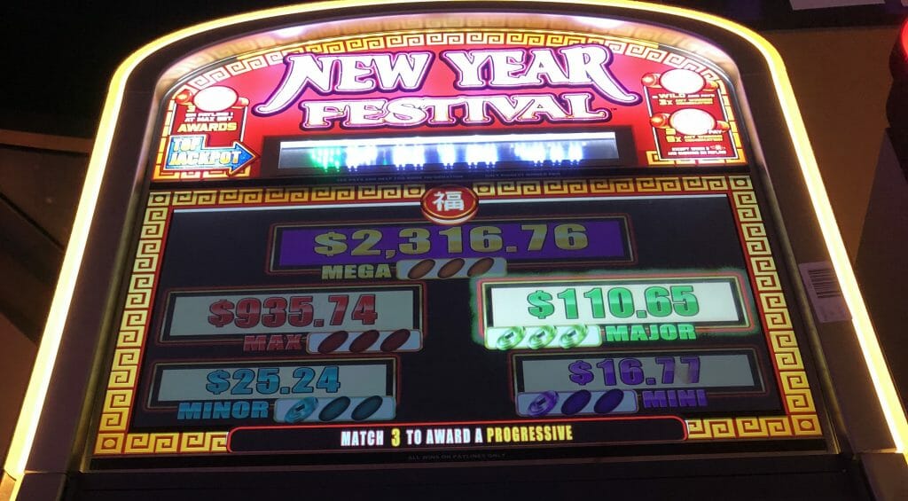 New year Festival by WMS Major progressive win