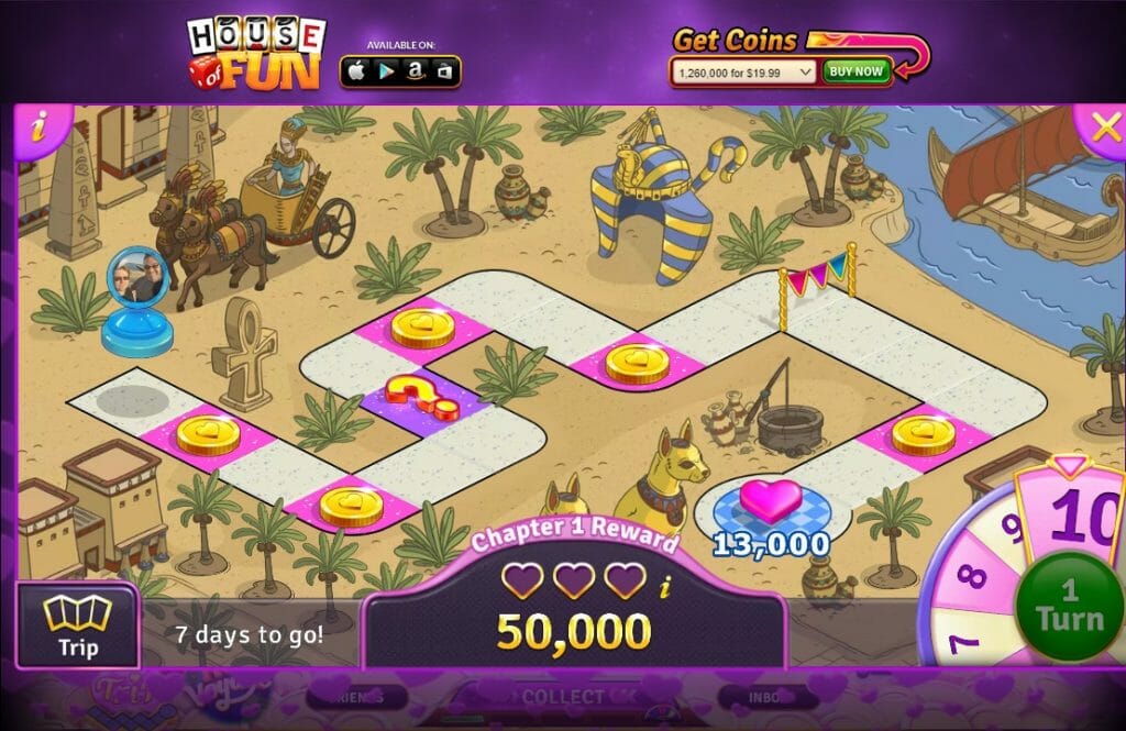 House of Fun game board