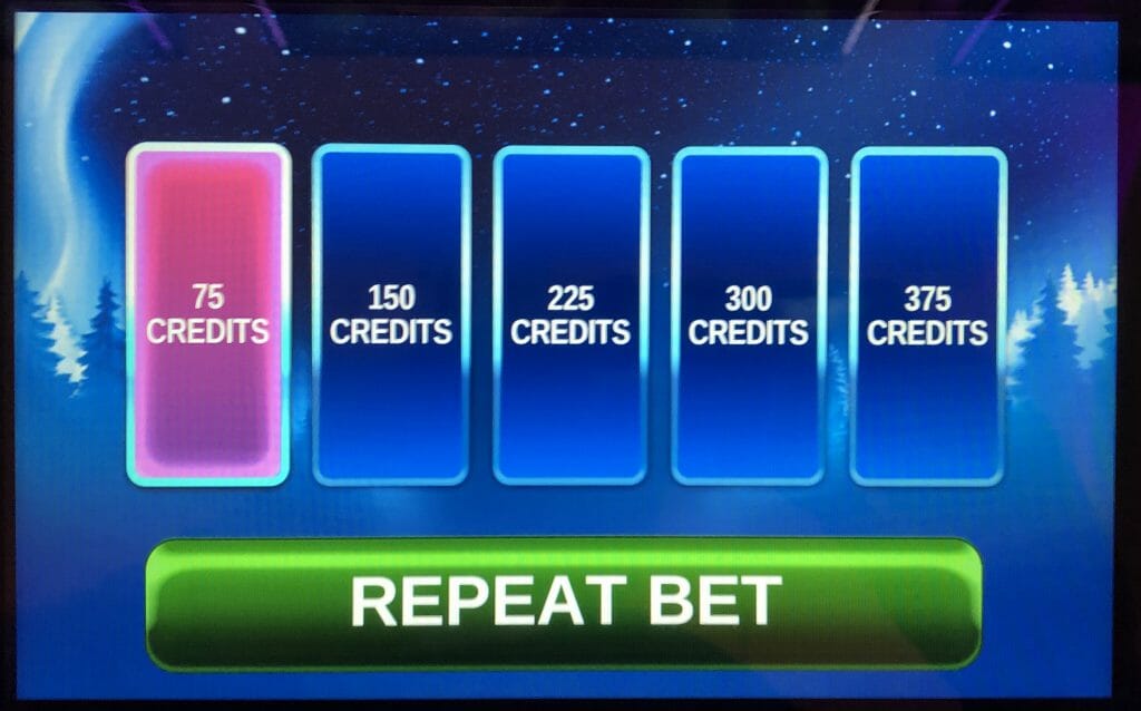 Icy Wilds Deluxe by IGT bet panel