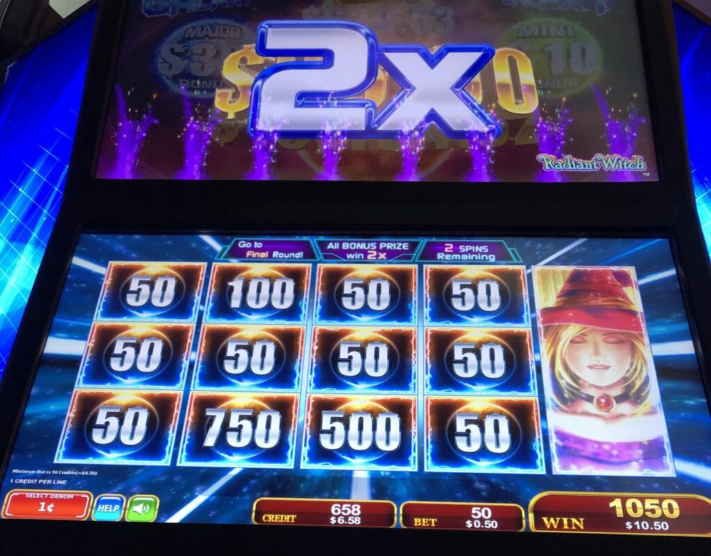 Money Galaxy Radiant Witch by Konami 2x full screen