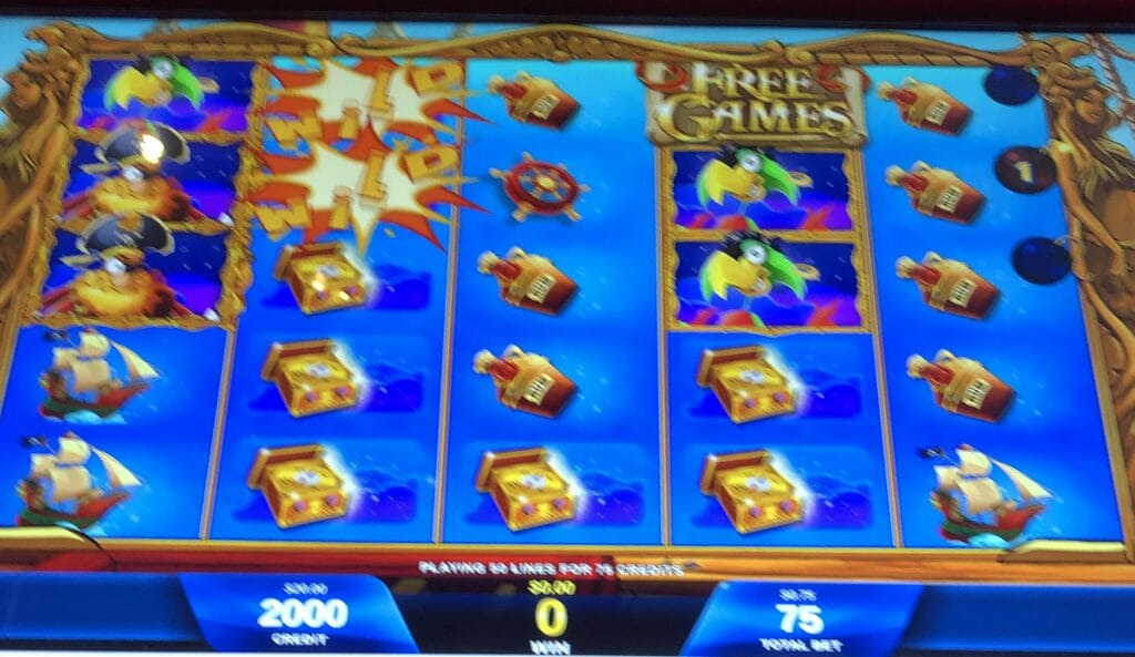 Wild Pirates by IGT bombs collected base game